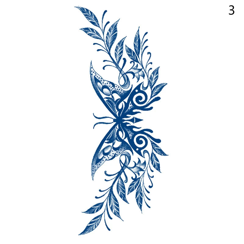 1pc Dragon Tattoo Sticker Realistic Dragon Fake Tattoo Stickers For Men Boys Kids 3D Dragon Temporary Tattoos Washable Tattoos