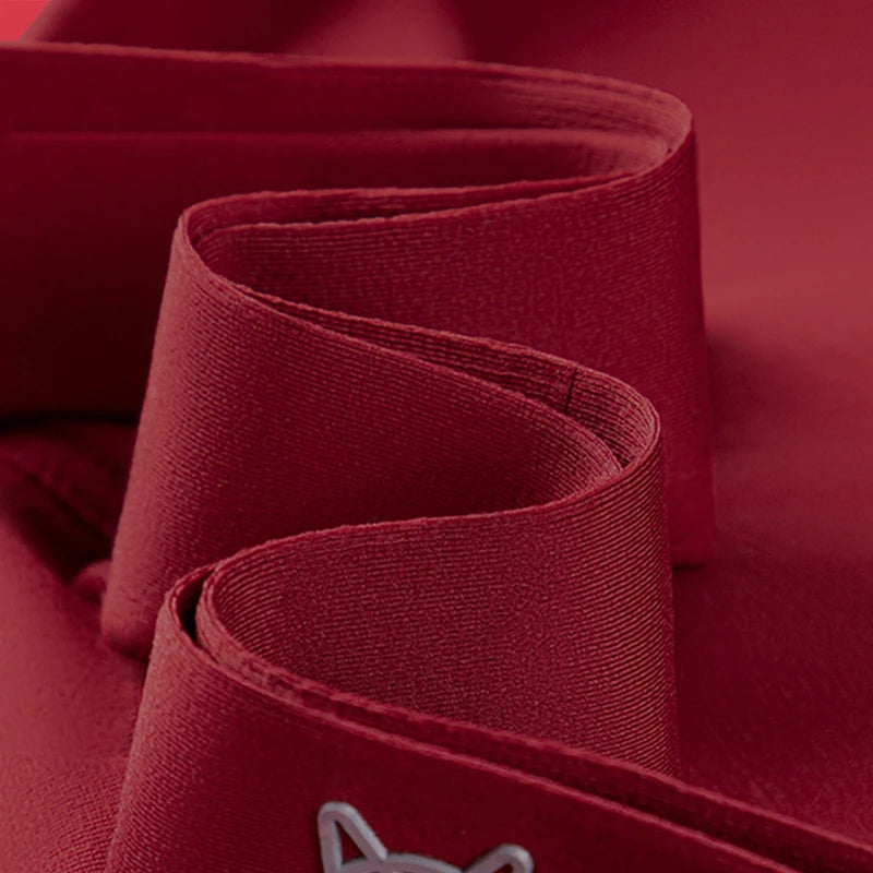 MiiOW 4Pcs Cotton Autumn Winter Men Underwear Lucky Red Men's Panties 7A Antibacterial Mens Underpants Plus Size Man Boxer L-5XL