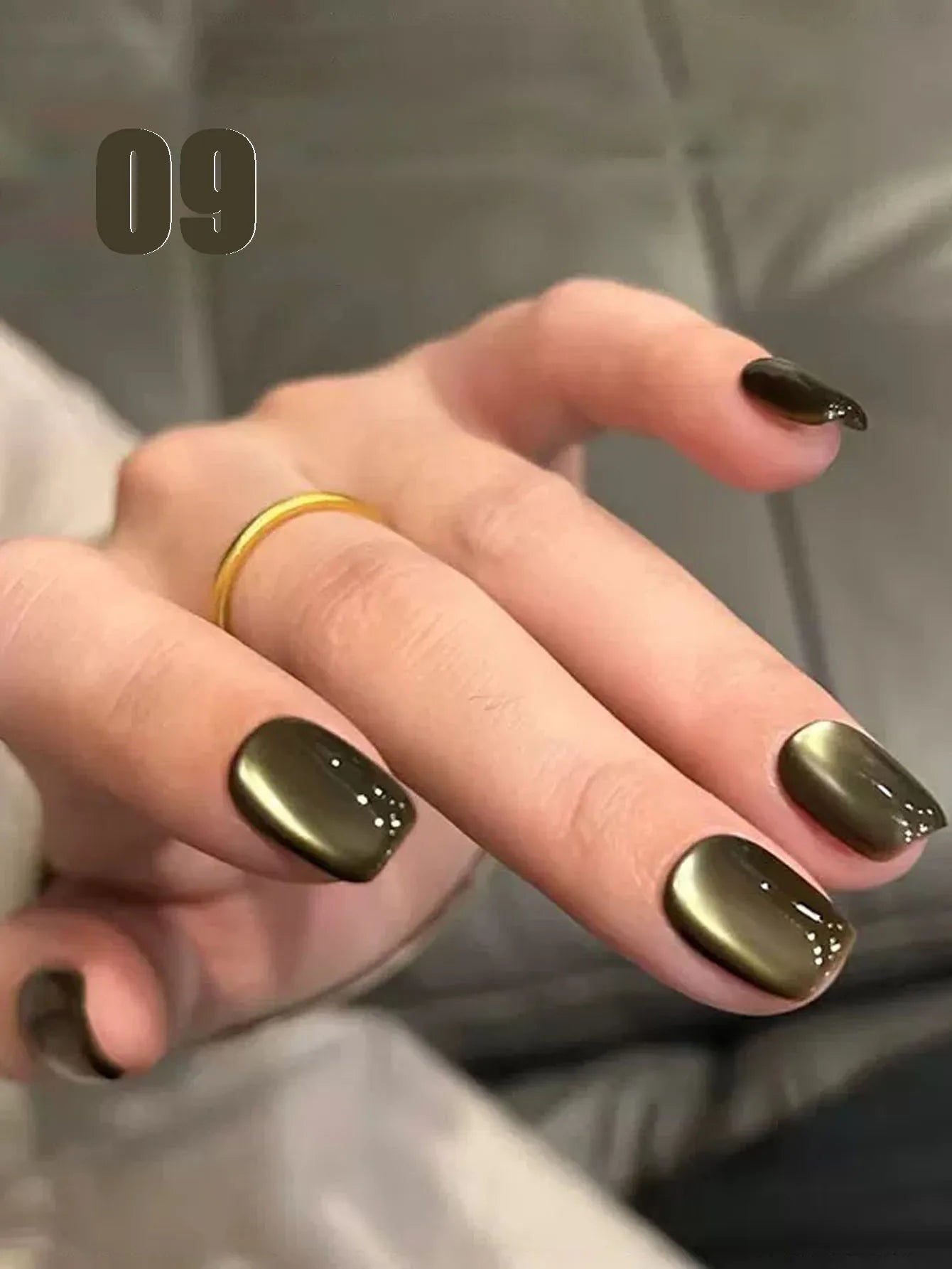 12ML 1-21pcs Autumn Nails Toe Selling Whitening Glass Bead Cat Eye Gel Nail Polish Black Nails Nail Art Grey Cat Eye Nail Glue