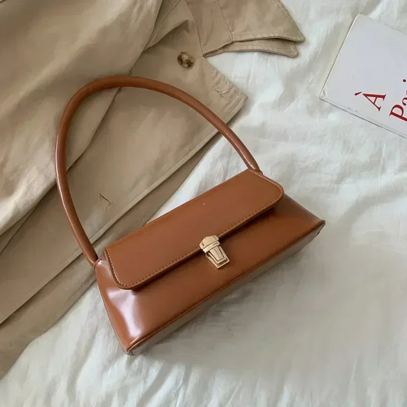 Luxury Brand Crossbody Bags for Women Fashion Design Underarm 2025 Woman Shoulder Bag Female Handbag and Purses Solid Color