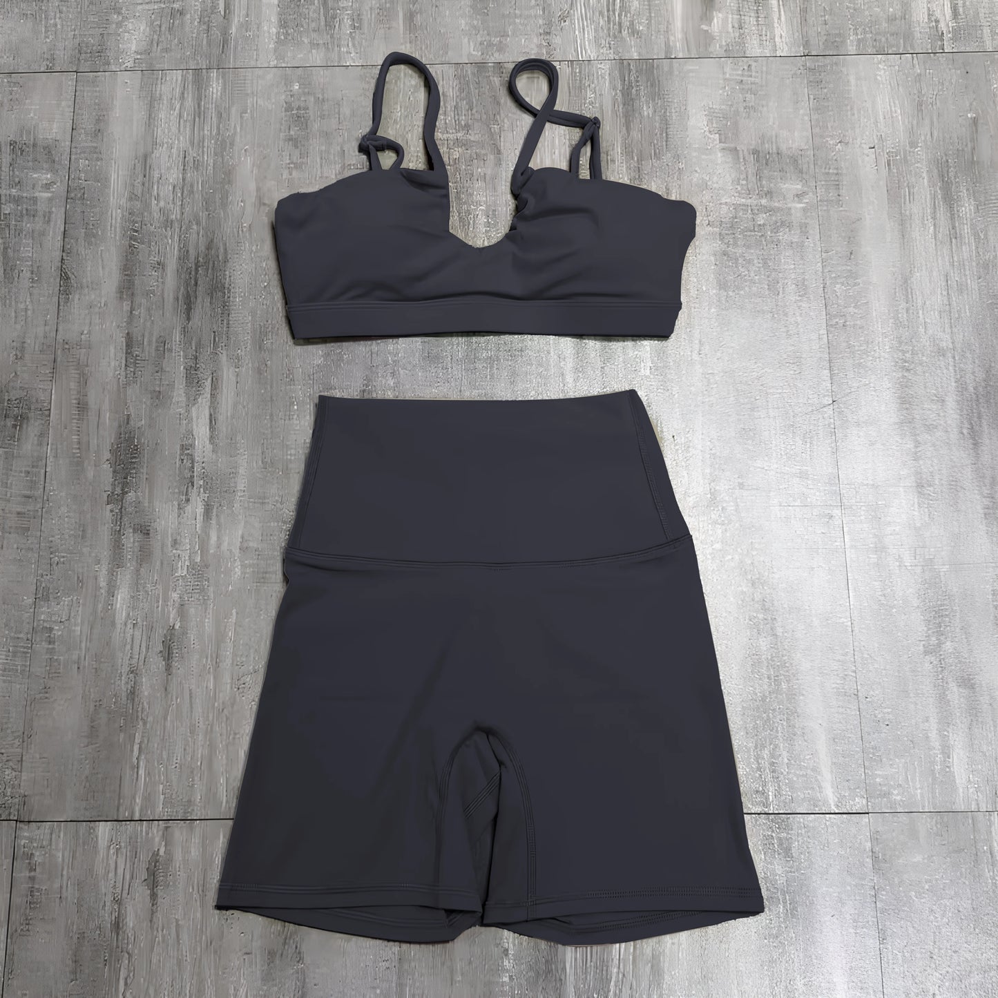 Two-Piece Women's Sports Set Chest Crossover Yoga Clothes Female Gym Bandeau Sports Bra Suits Sport Outfit For Woman