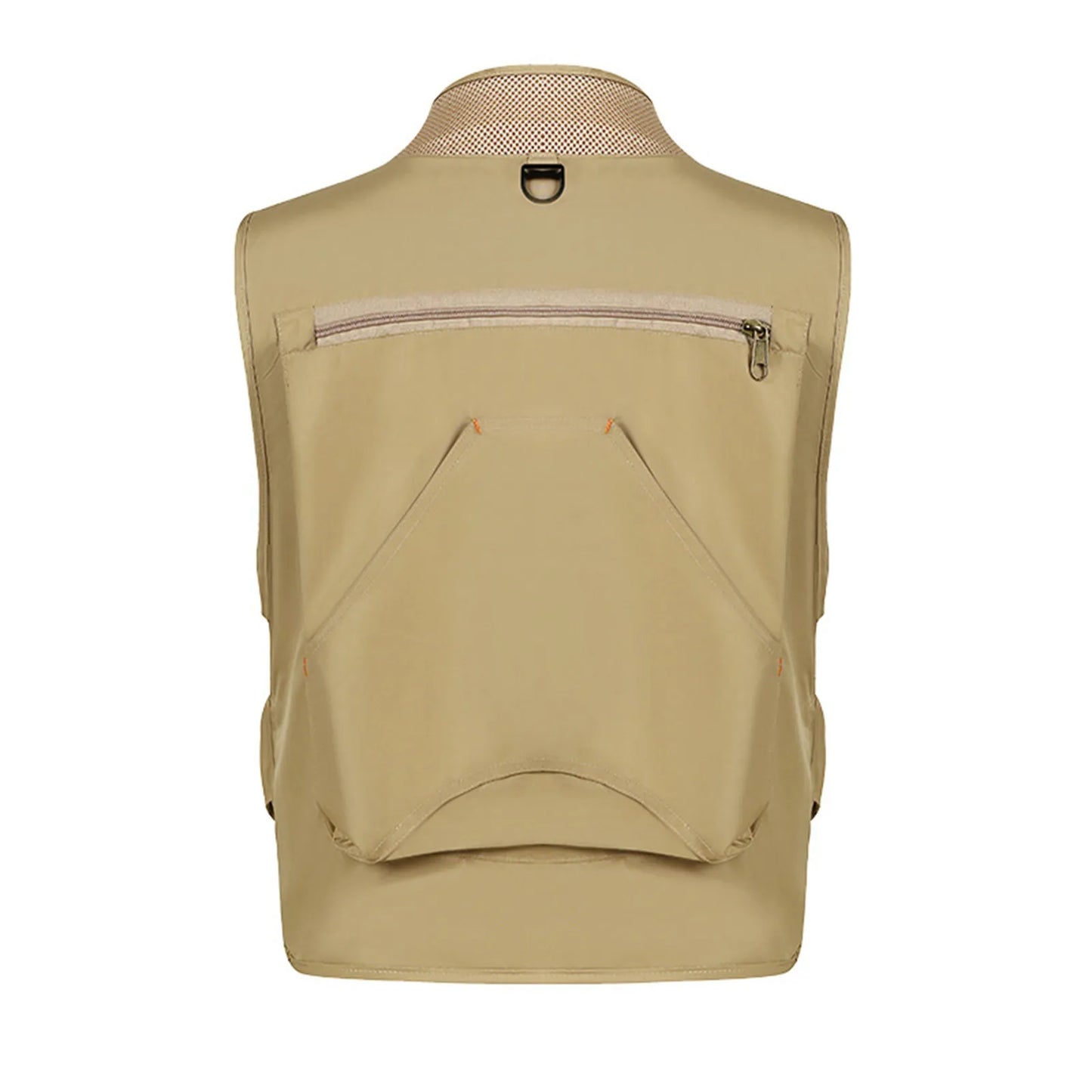 Men Fashion Jackets Vest Outdoor Cargo Style Multi-Pocket Vest Photography Fishing Breathable Comfortable Zipper Large Size Vest