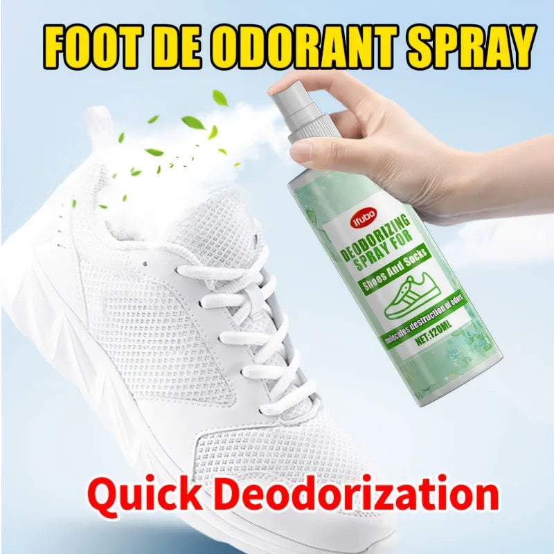 Multifunctional Shoe & Sock Deodorant Spray: Eliminates Odors in Restrooms/Kitchens/Car Interiors, Shoe Cabinet Care