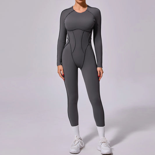 Long Sports Jumpsuit Sleeveless Gym Set Women Yoga Clothes Rompers Workout One-piece Suit Female Outdoor Recreation Bodysuits