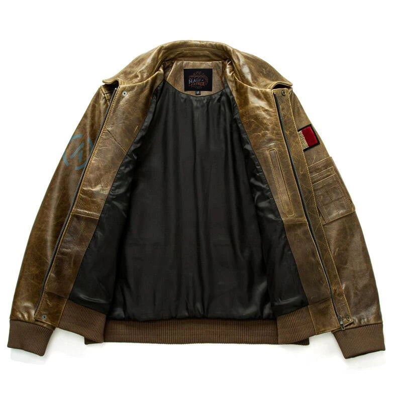 Motorcycle Jacket Men's Autumn Slim Fit Leather Casual Jacket Off-road Motorcycle Windproof And Scratch Resistant Knight Jacket