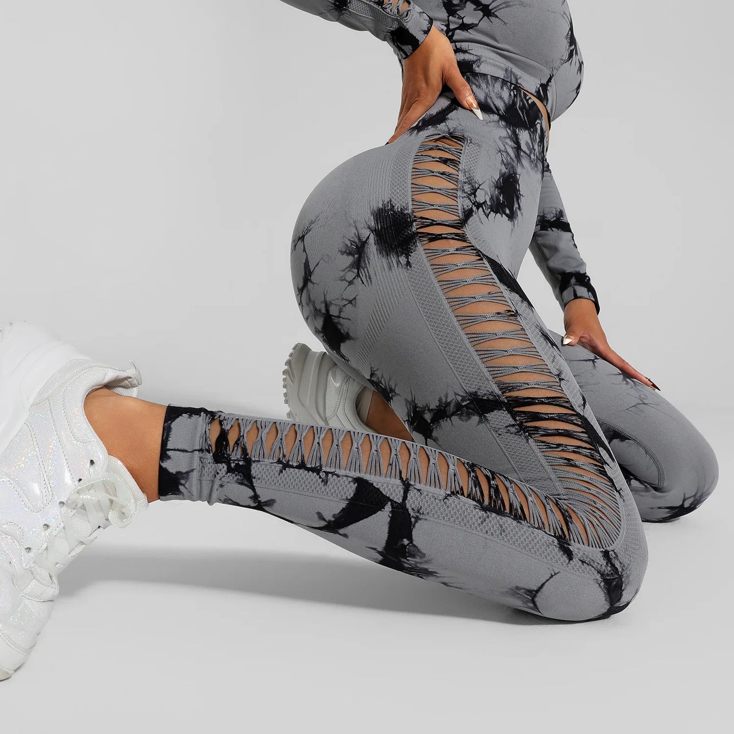 Yoga Sport Outfit For Woman Fitness Women's Two Pieces Pant Sets Suits Tracksuit Sportswear Woman Gym Yoga Workout Clothes