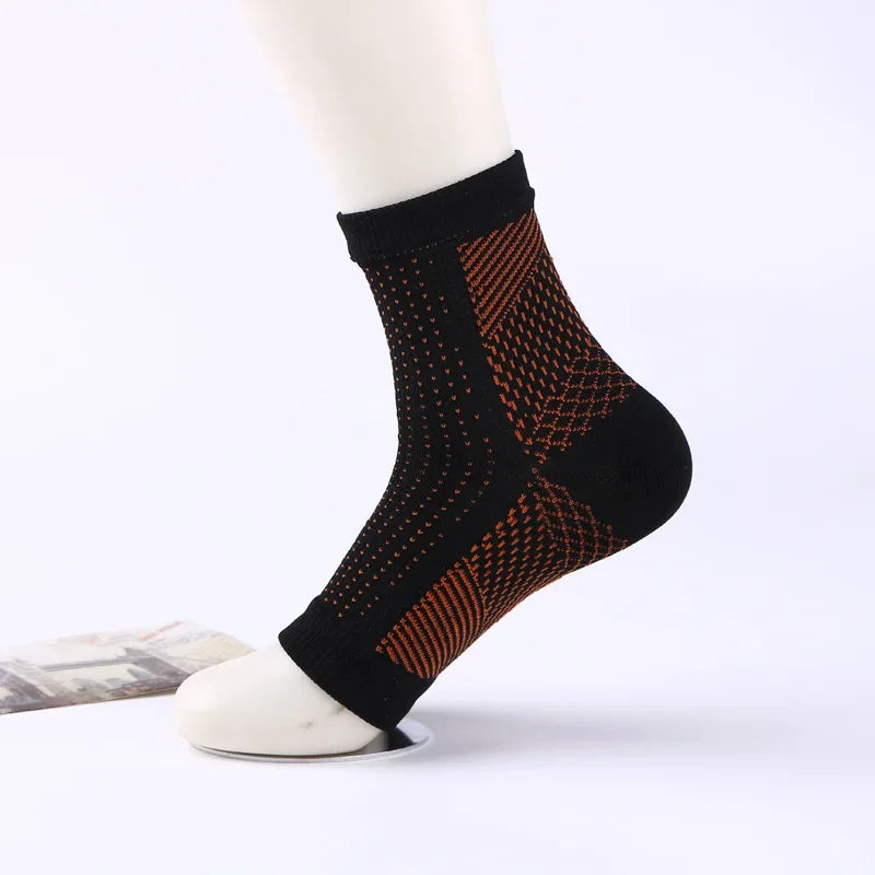 S-2XL Men's Compression Sports Socks Foot Angel Anti Fatigue Outerdoor Set Breatheable Sleeve Brace Support Sock