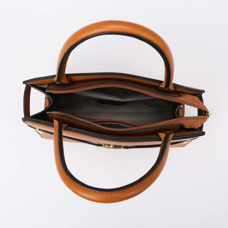 Three-piece Suit Women's Handbag Large Capacity Bags Luxury Shoulder Crossbody Bags Small Coin Purse Quality Leather Sac A Main