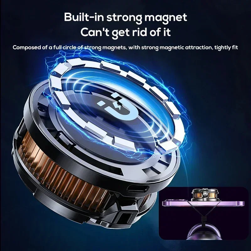 Magnetic Back Clip Universal 2 IN 1 MEMO CX08 CX07 Phone Cooler Semiconductor Cooling Fan Freeze Radiator for iOS Android PUBG