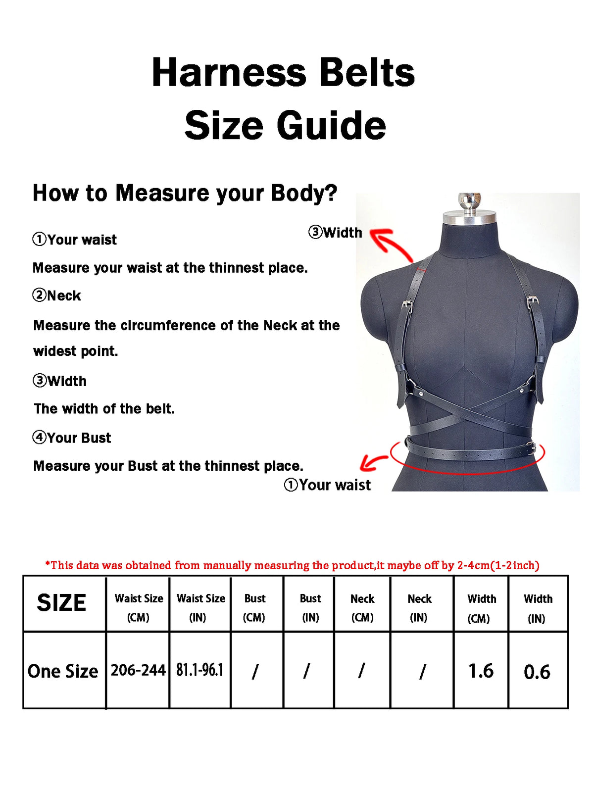 Women Fashion Harness Waist Belt Set PU Leather Harness Waist Belt Body Harness Breast Leg Garter Belt Goth Clothing Accessory