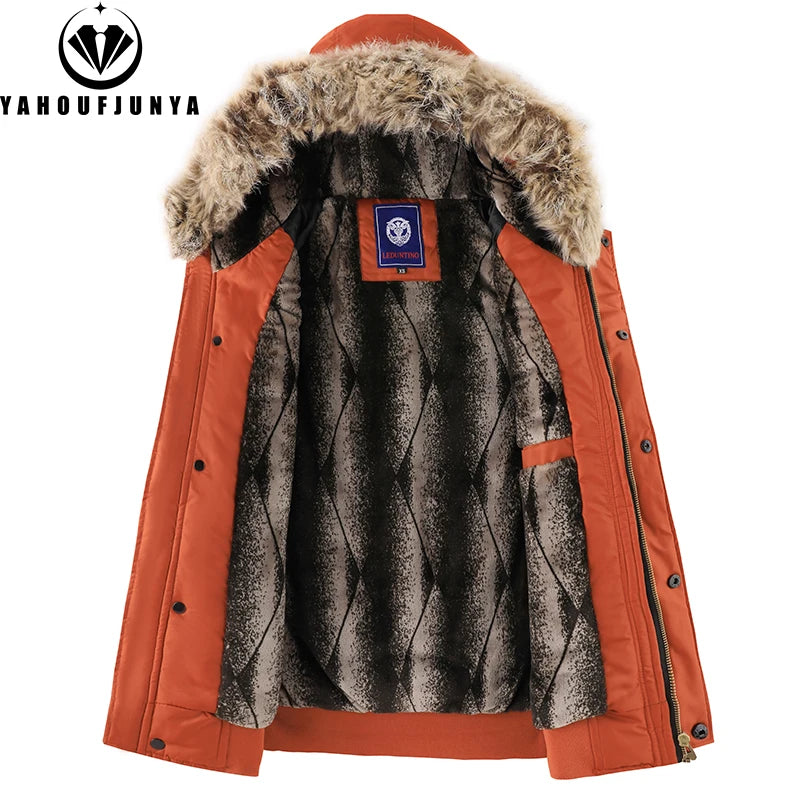 2025 Winter Men Outdoor Windproof Fleece Warm Travel Jacket Men Hooded Casual Fashion Style Zipper Pocket Jacket Male Coat Tops
