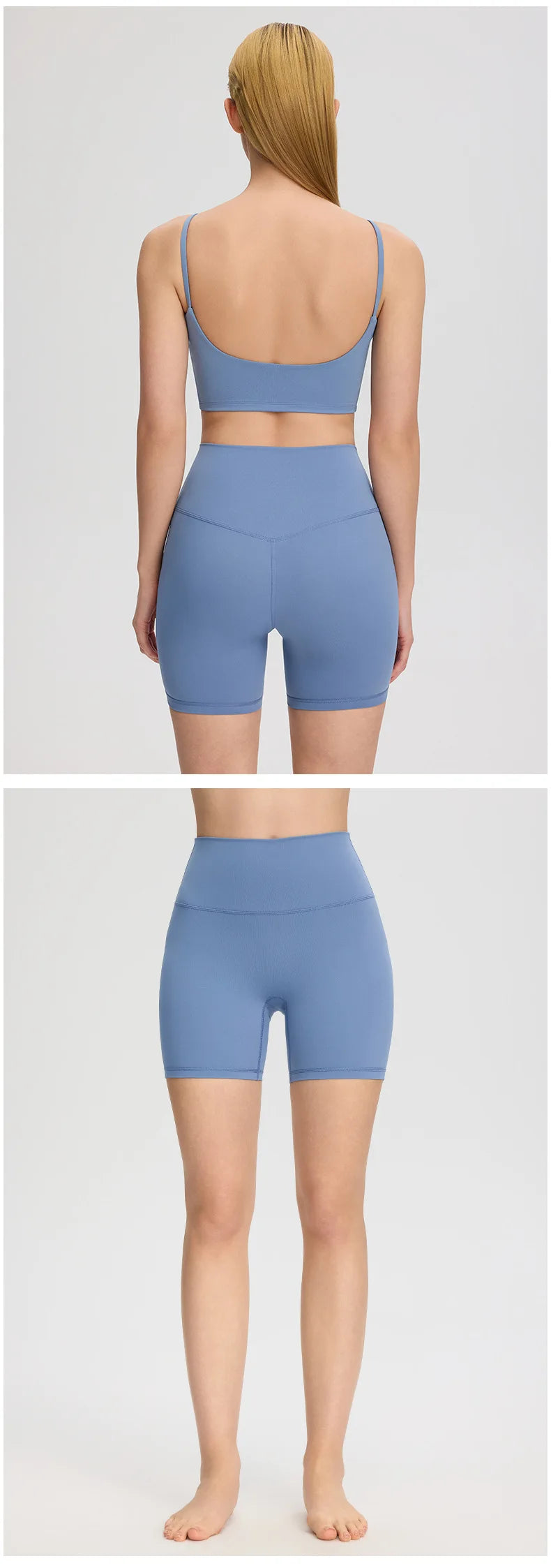 Yoga clothes, running suit, women's chest cushion vest, hip lifting high waist yoga shorts, quick drying breathable fitness suit