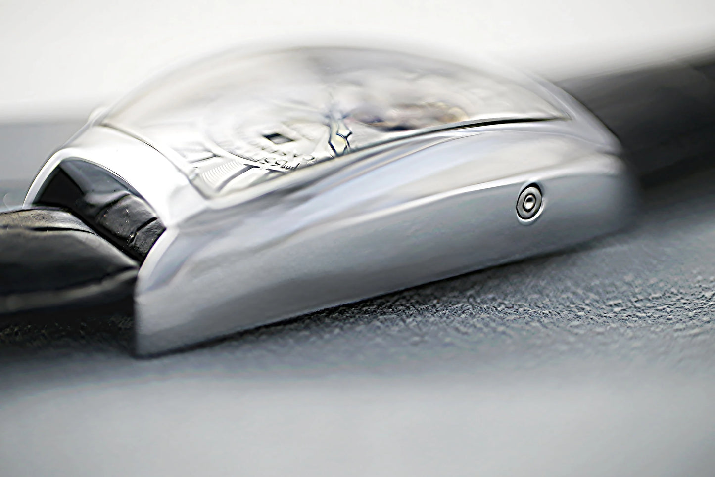 CASENO Top Luxury Brand Men's Fully Automatic Mechanical Tourbillon Watch Calendar Night Glow Tonneau Skeleton Watch -577G