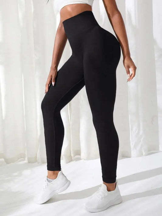 Women High Waist Yoga Pants Seamless Gym Leggings Stretchy Athletic Workout Fitness Running Sports Tights