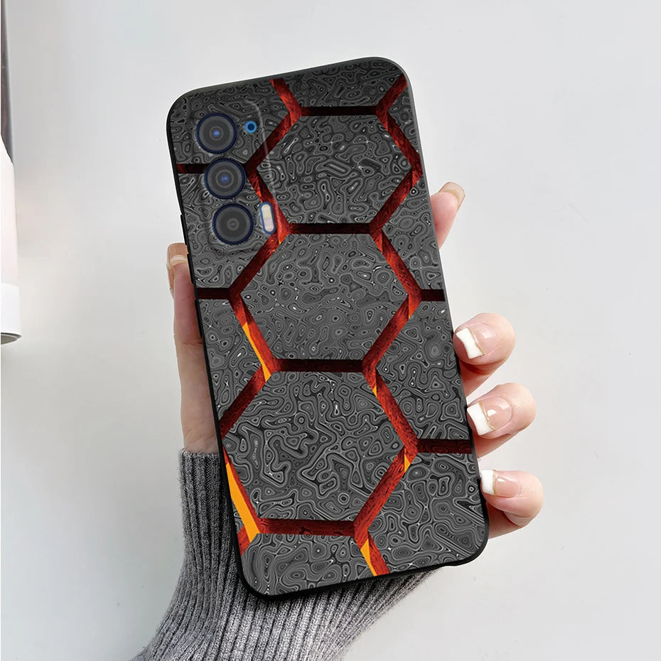 Silicon Case For Motorola Edge (2021) / Edge 5G UW (2021) Fashion Marble Pattern Soft TPU Phone Cases For Edge 2021 XT2141 Funda