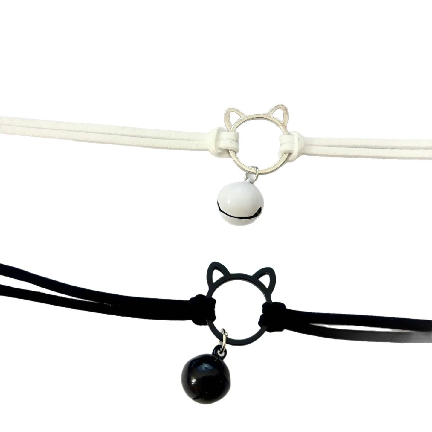 Personality Sweet Cool Babes Diablo Pussy Bell Necklace Choker Collarbone Chain Necklace Collar