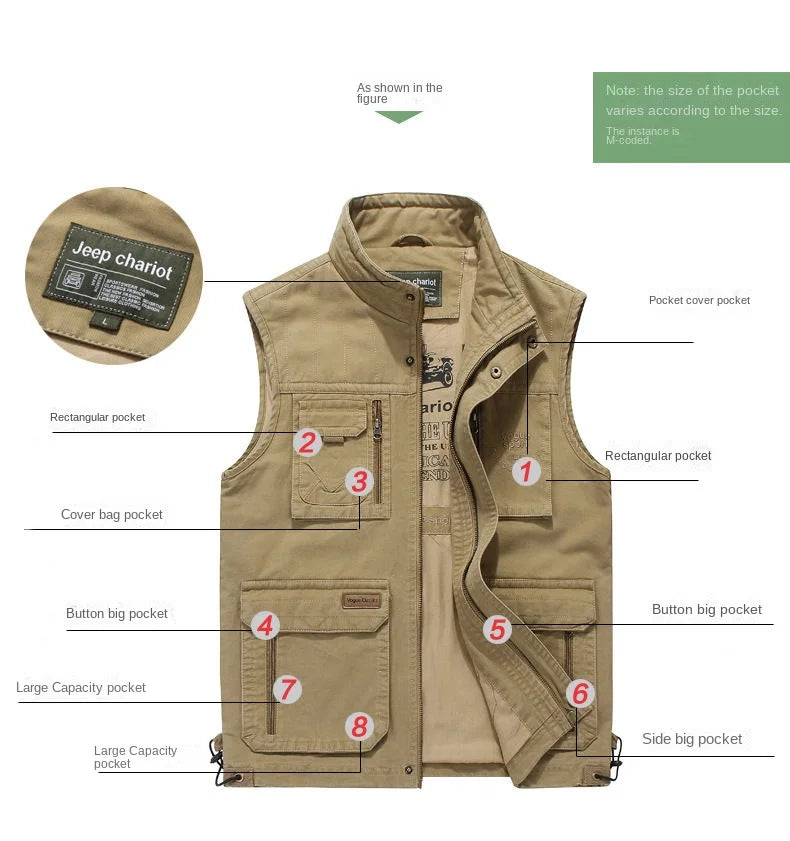 Taktische Jacken Weste Herren Jacken Jersey Westen Denim Ärmellose Jacke Sommer Arbeitskleidung Mesh Mann Übergröße Oberbekleidung Bestickt