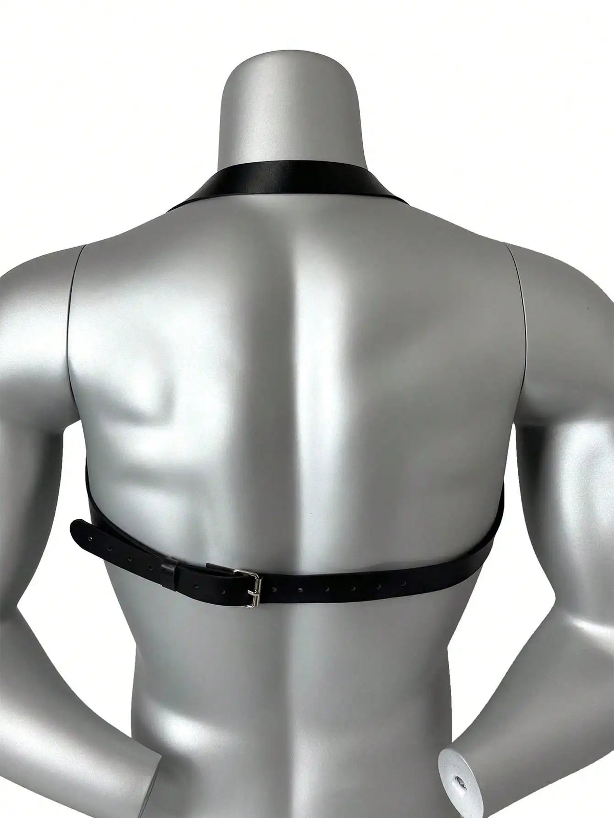 Trendy Men's PU Leather Harness Straps Chest Straps Gothic Costume Belt Adjustable Body Corset Straps Shoulder Belt