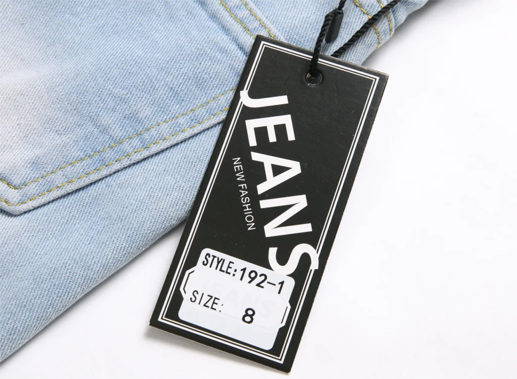 Boys' Cartoon Straight-leg Ripped Jeans Children Washed Non-stretch Denim Trousers Big Kids Casual Pants