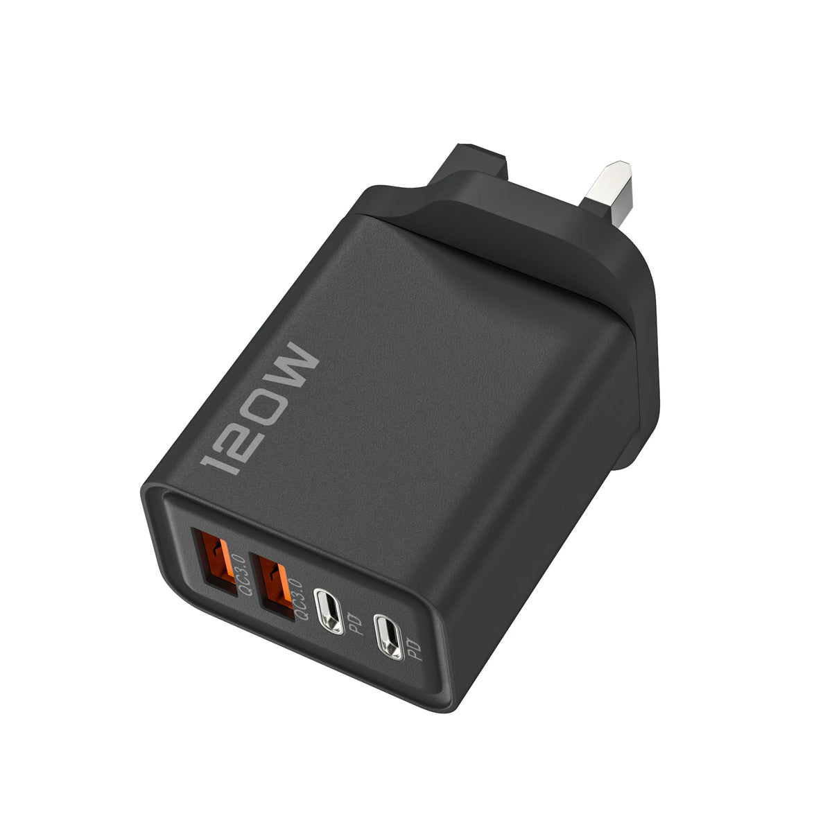 New 120W 4 Port USB Type C Charger Fast Charging Data Cable USB Phone Charger Adapter For Samsung iPhone Huawei Wall Charger