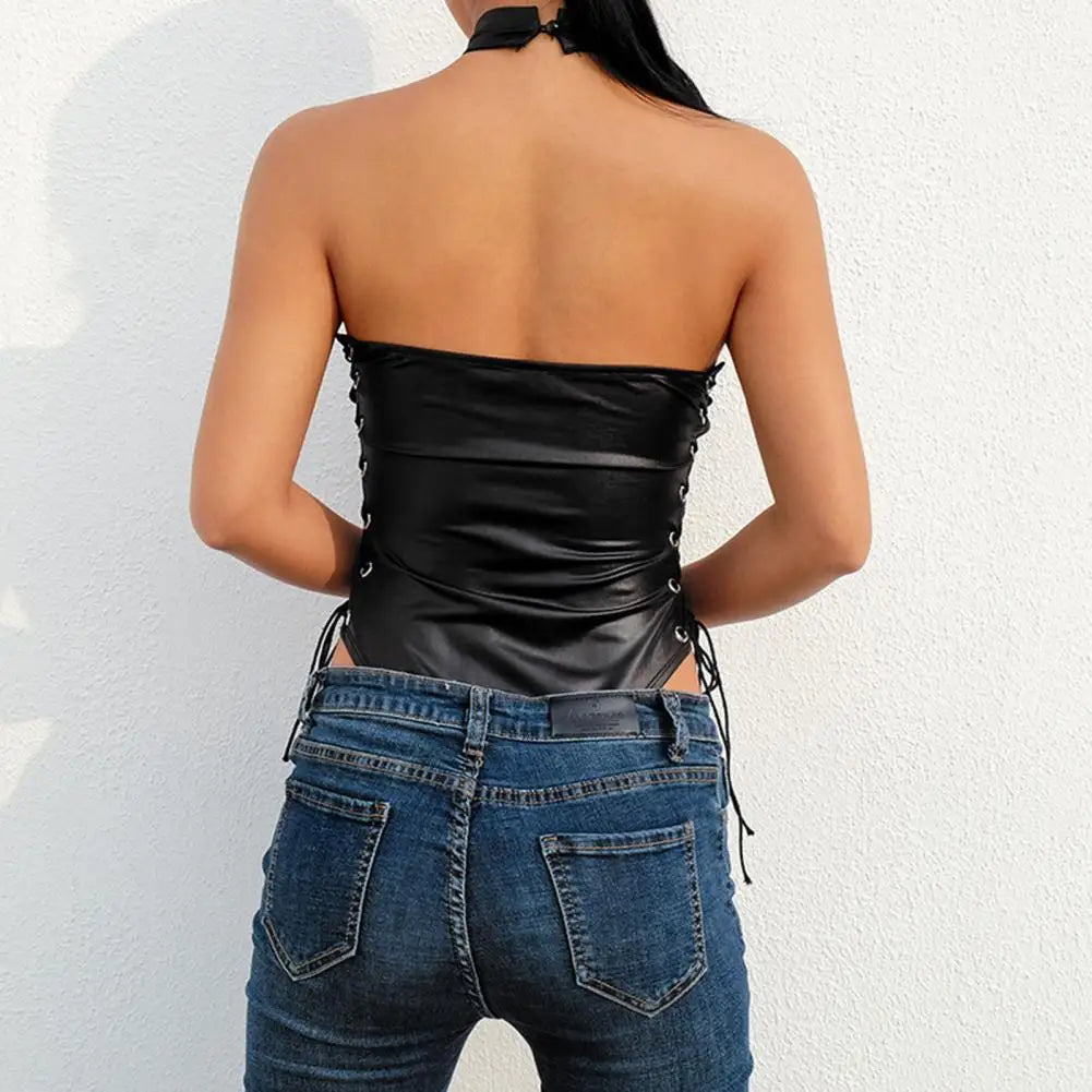 One-piece  Stylish Pure Color Slim-fitting Bikini Female Women Swimsuit Skinny   for Beach