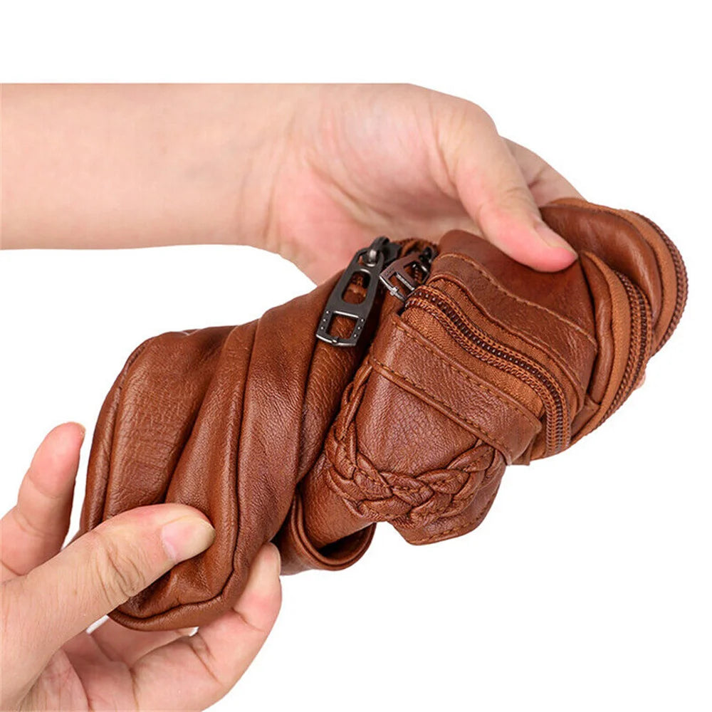 Soft Pu Leather Small Shoulder Bag For Women Vintage Multi-Functional Crossbody Bag Large Cash Purse Ladies Cell Phone Bag