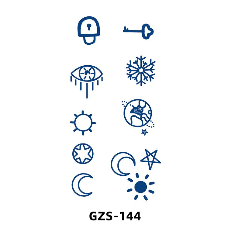 New Herbal Juice Tattoo Cute Flower Small Fresh Flower Semi Permanent Ins Temporary Tattoos Sticker size: 70*120mm