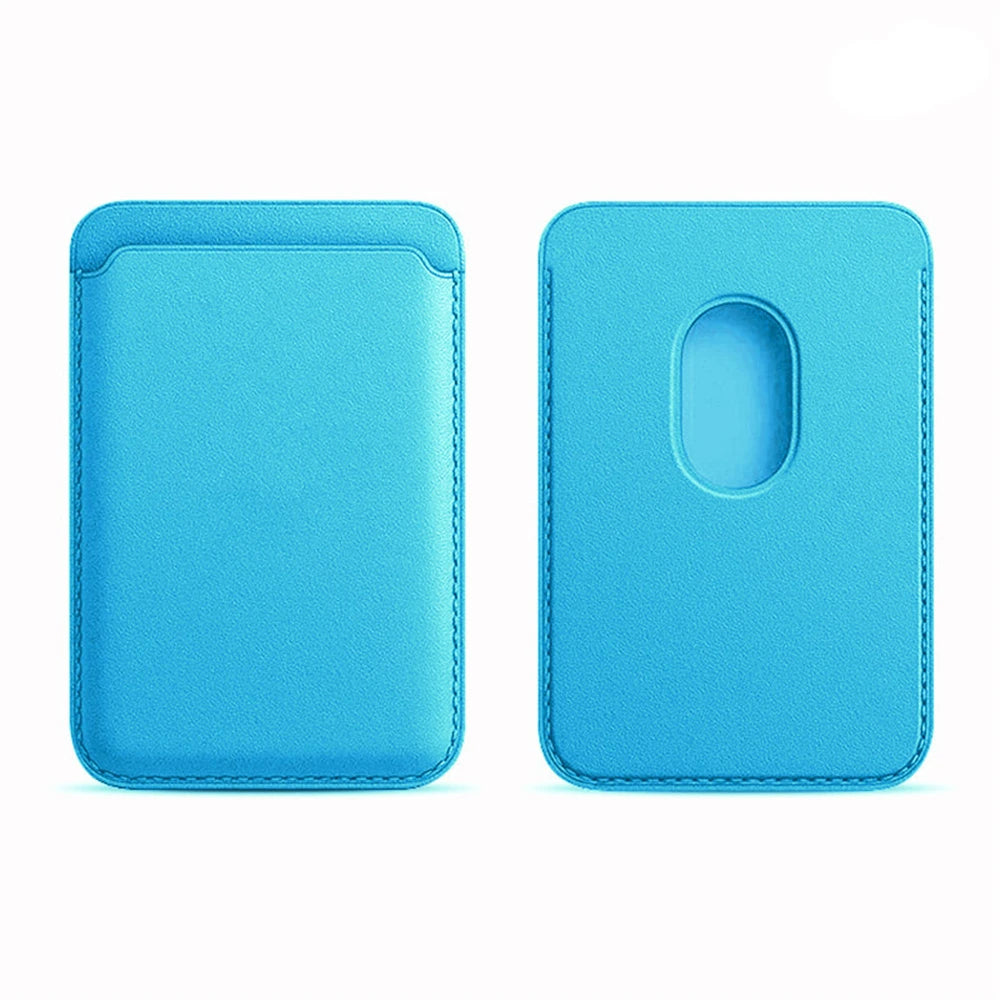 Offical Magnetic Finewoven Card Holder Leather Wallet For iPhone 18 17 16 15 14 13 Pro Max Samsung S26 S25 S24 Ultra Plus Cover