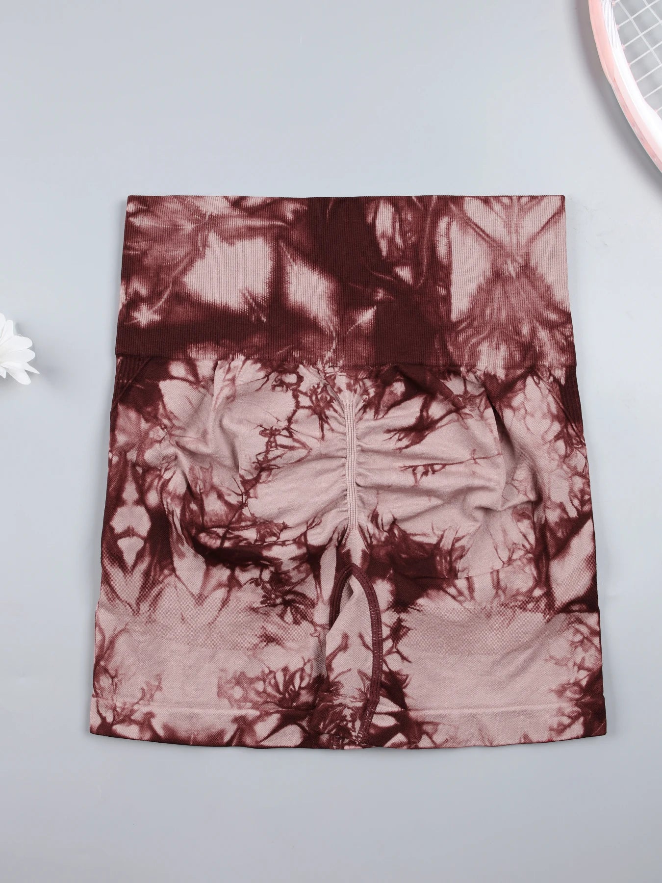 Tie Dye Sexy Push Up Gym Shorts Woman Skinny Stretch High Waist Fitness Shorts Sets Running Outdoors Fashion Sport Pants