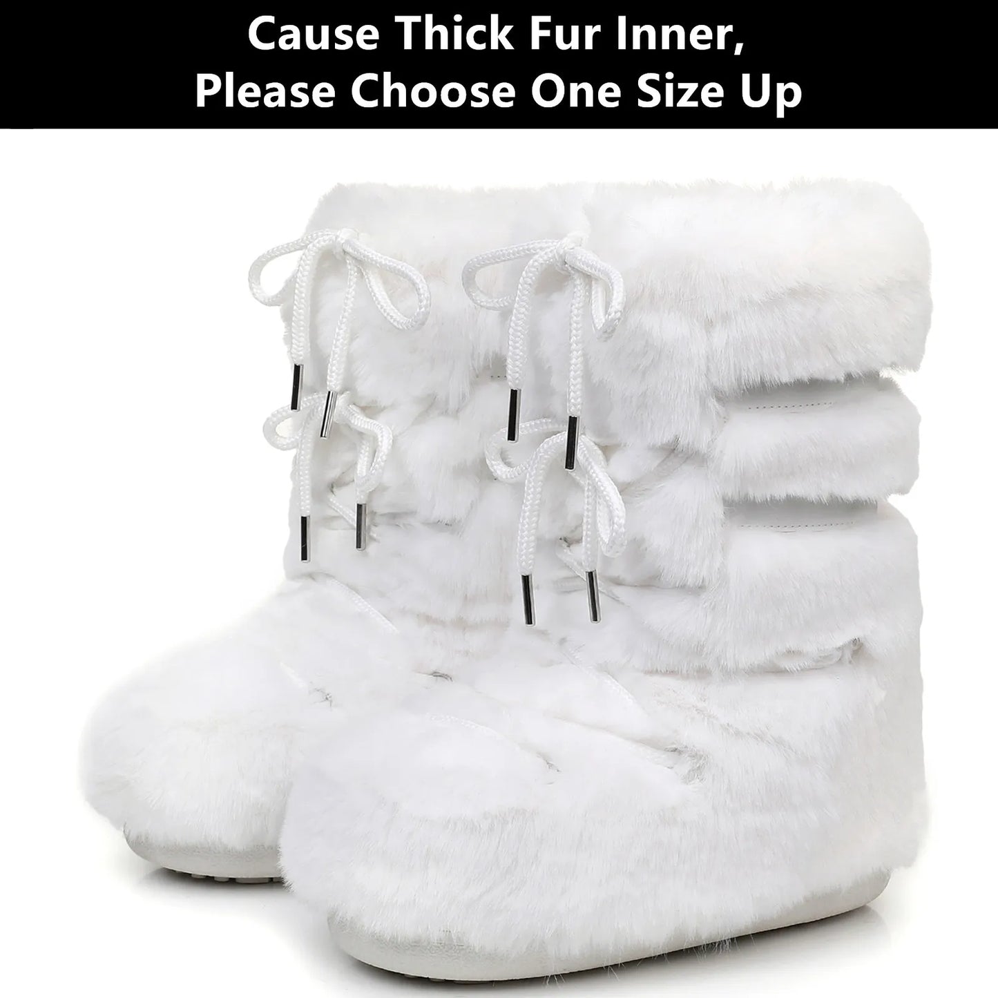 2025 Winter Lace-up Ankle Boots Women Snow Boots Brand Design Classic Platform Waterproof Non-slip Cotton Boots Woman Ski Boots