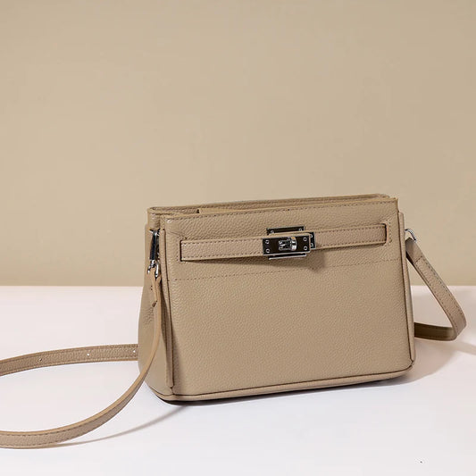 Women Cowhide Genuine Leather Crossbody Bag Lady Fashion Retro Underarm Bags Female Luxury Designer Shoulder Handbag for Ladies