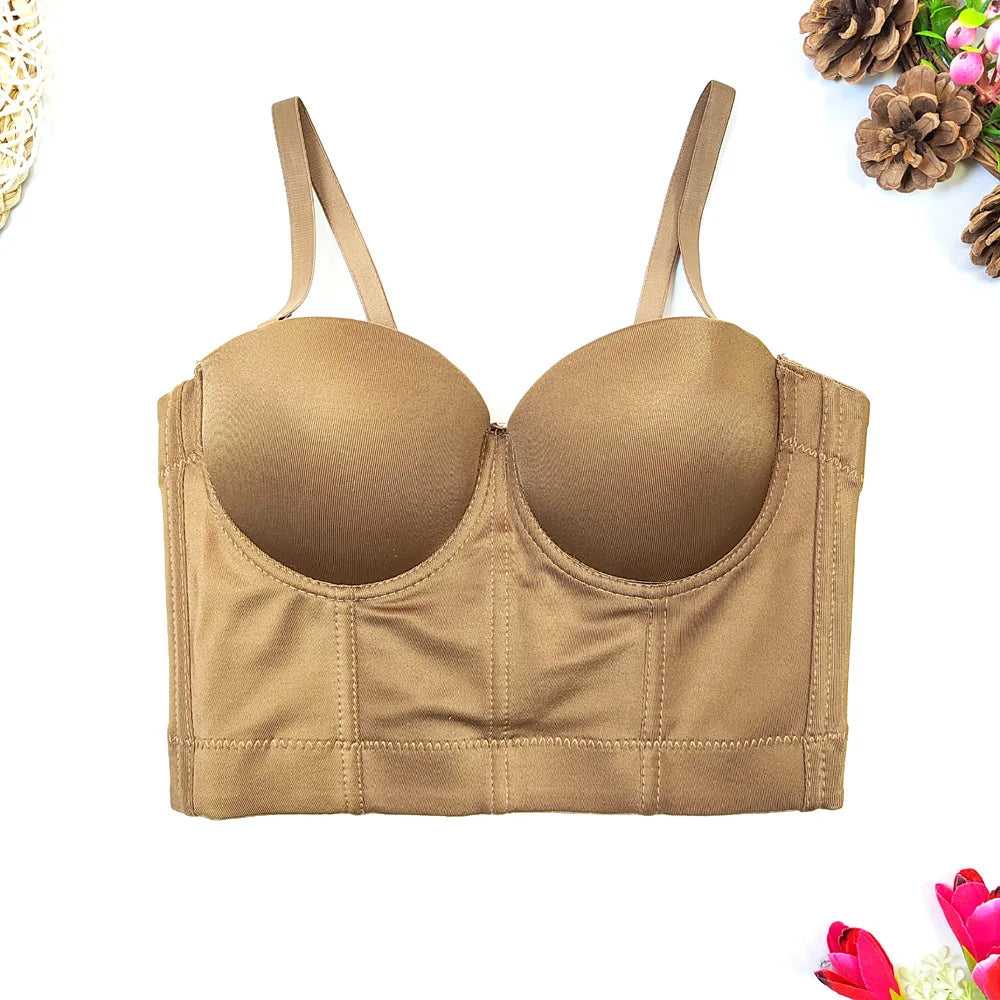 S M L XL 2XL 3XL Fashion Mesh Push Up Bralet Women's Corset Bustier Bra Night Club Party Sexy Cropped Top Vest fashion AW514