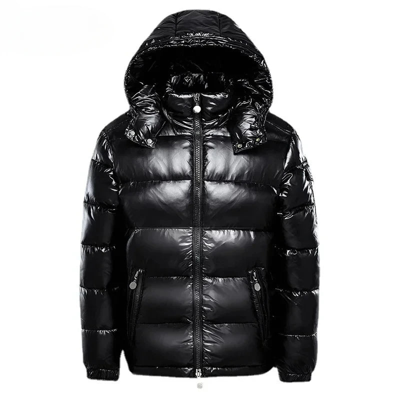 Brand New Men Winter Down Jacket Fashion Warm Hooded Down Padded Coat Quality For Men Male Overcoat Outwear
