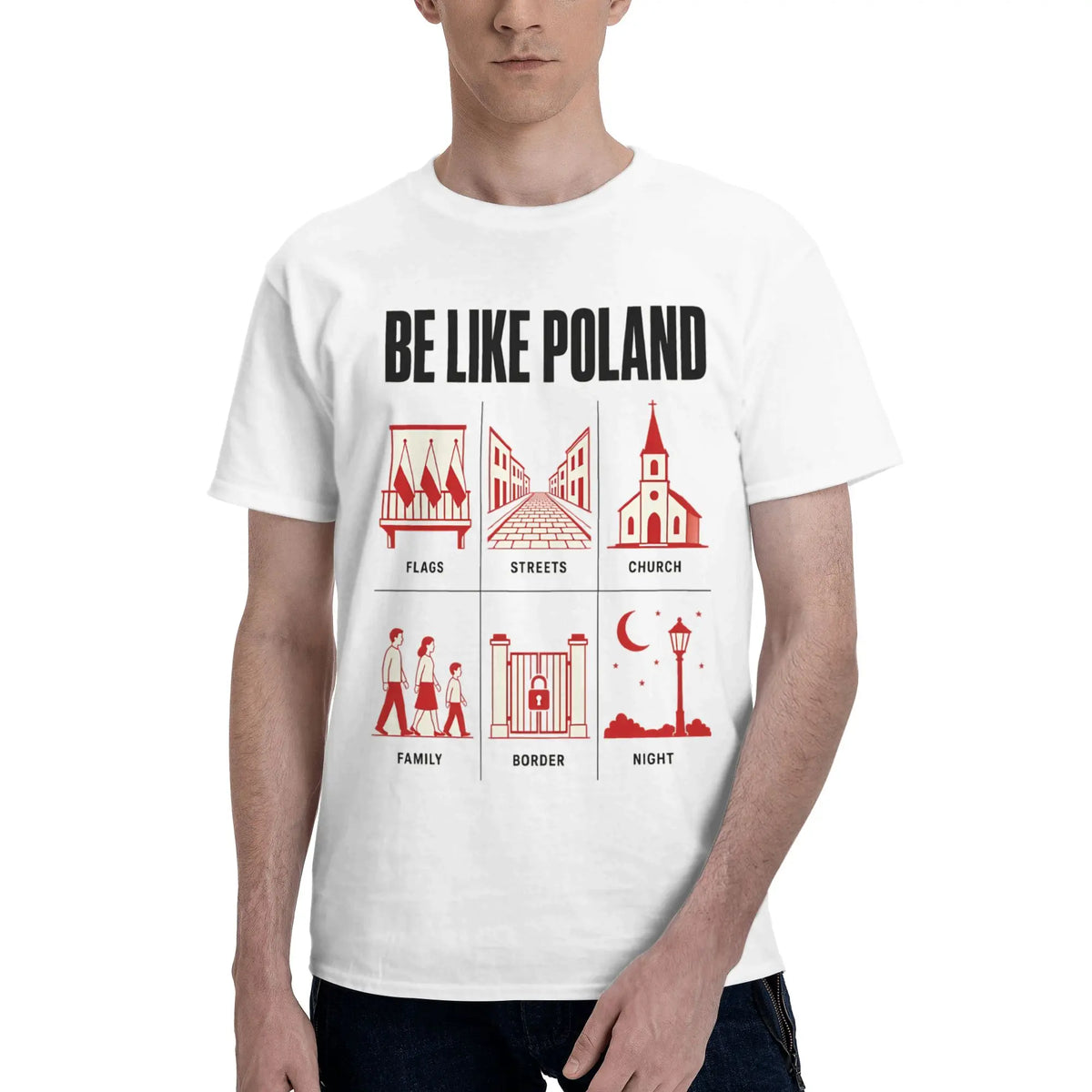 Mens Womens Be Like Poland Polska Polish Flag  T Shirt Cotton Fashion Tee Shirts  Top Clothing