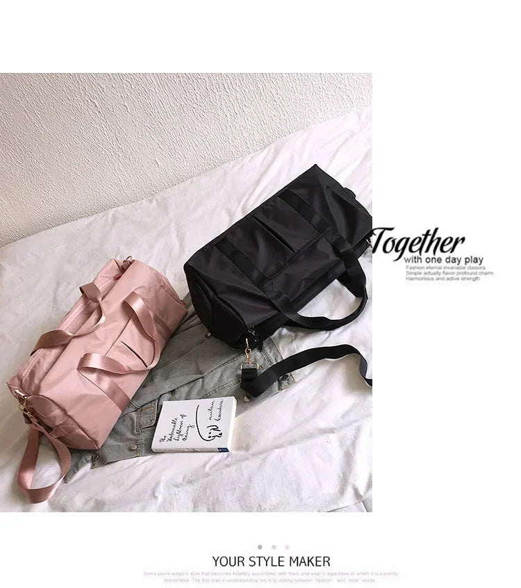 Training Yoga Sporttaschen Fitness Gym Taschen Nass Trocken Separate Gepäcktasche mit separatem Schuhfach Reisetasche Handtasche