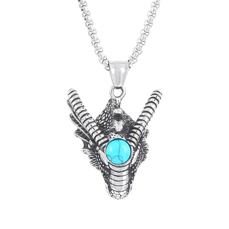 Fashion Vintage Stainless Steel Leopard Head Pendant Necklace Hip Hop Biker Animal Necklaces For Men Women Classic Jewelry Gifts