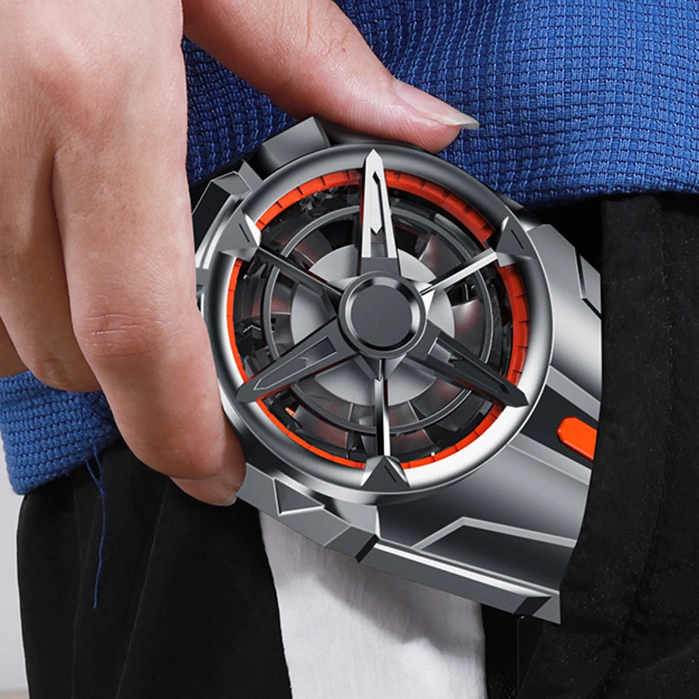 X52 Cooling Fans Mobile Phone Game Cooler USB Rechargeable Silent Cooler 3 Speed Adjustable Fans Gaming Radiator for Android IOS