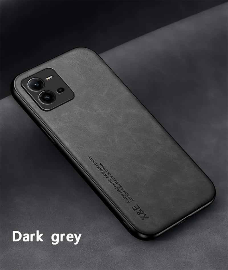 For Vivo V25E V25 Case Magnetic Car Texture Leather Shockproof Phone Case For Vivov25 Vivov25e V 25 E 25E 4G 5G 2022 Back Cover