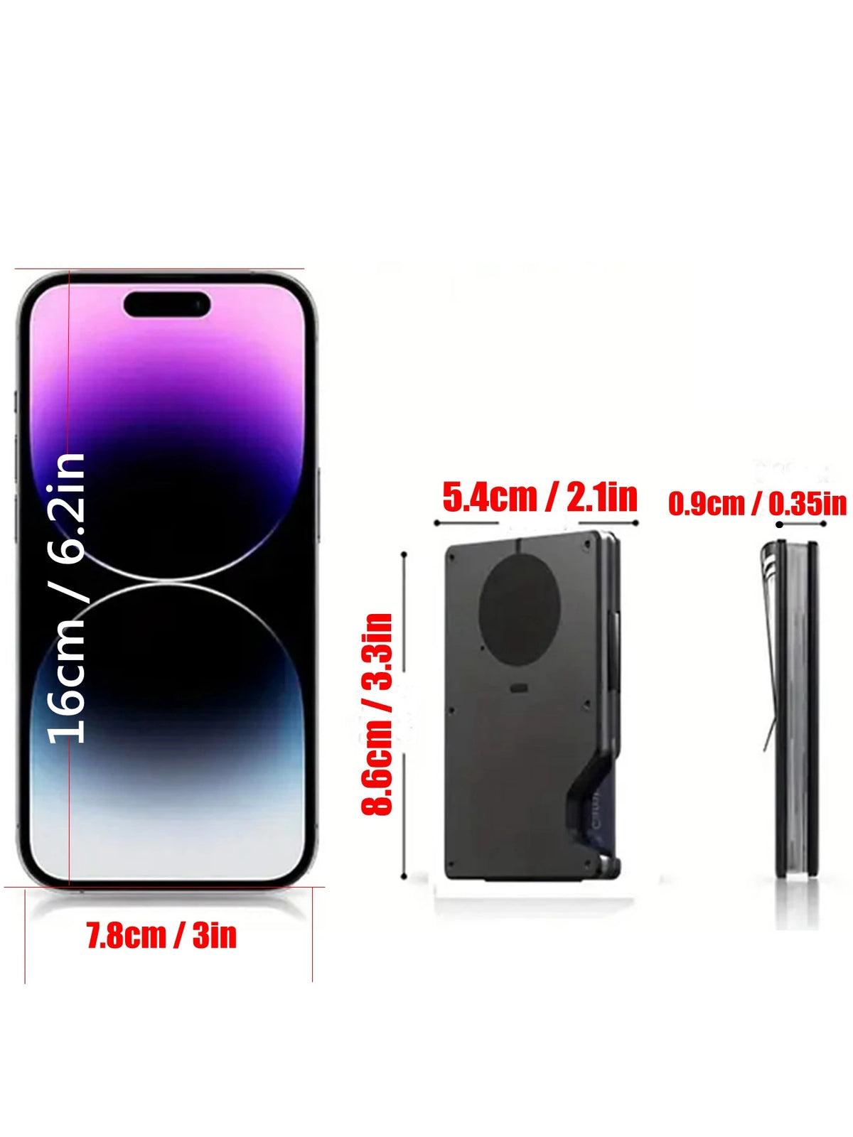 Wallet With Built In Airtag Chip, Rfid Blocking Credit Card Holder, Slim Wallet For Men, Compatible With Apple Find My ios Only