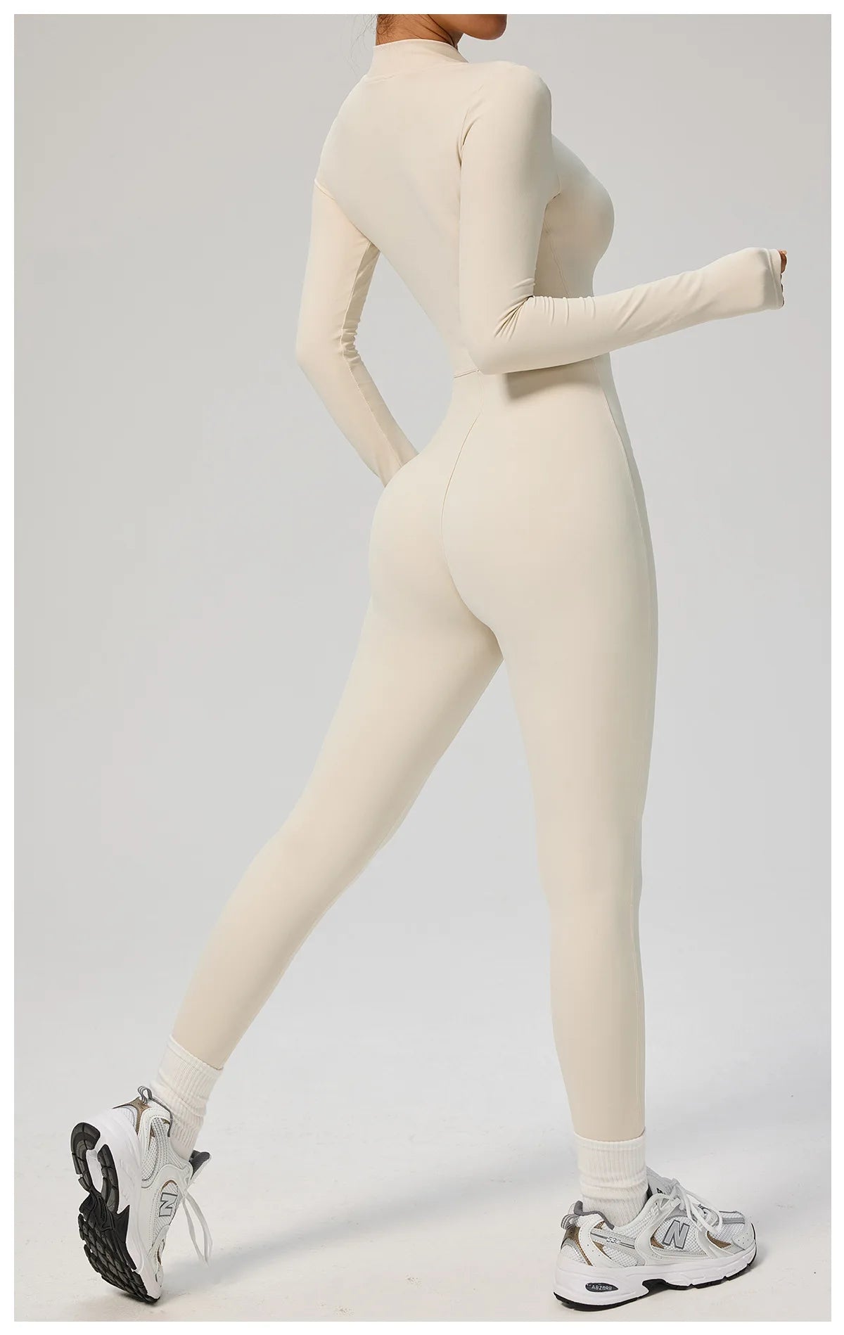 SOISOU Zipper Jumpsuit Women Quick Dry Clothing Sportswear Woman Gym Yoga Sport Sets Spandex Nylon Workout Sets Women Tracksuit