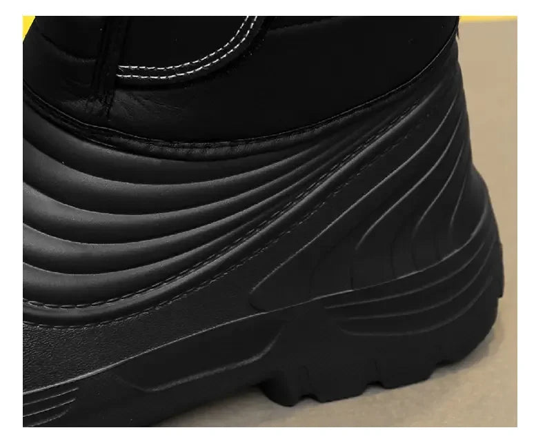 Neue Herren Winterstiefel Warme Plüsch Schneestiefel Hochwertige Wasserdichte High-Top Herren Stiefeletten Outdoor Herren Wanderstiefel Sneaker