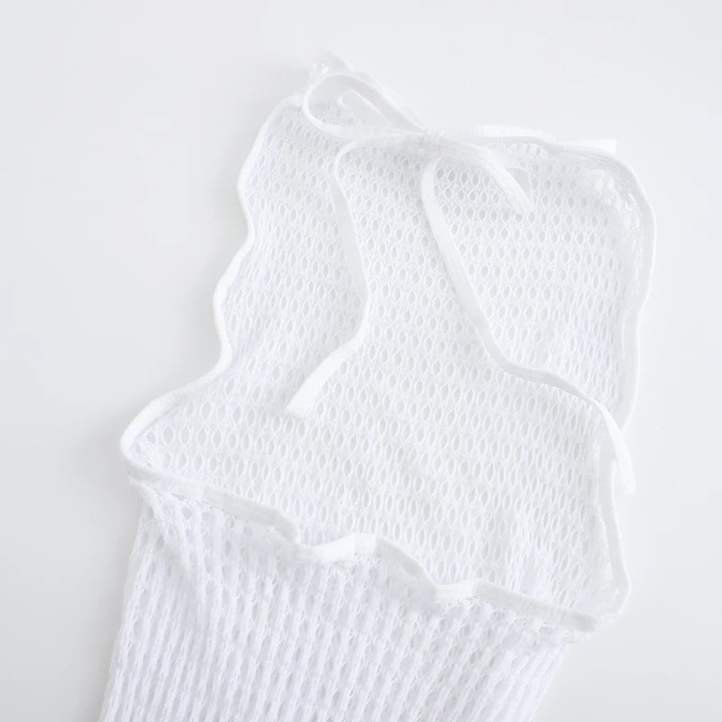 1PC Women Sexy Fishnet Cover Up Without Bikini Hollow Out See Through Bodycon Dress Beachwear Summer Women's Swimwear