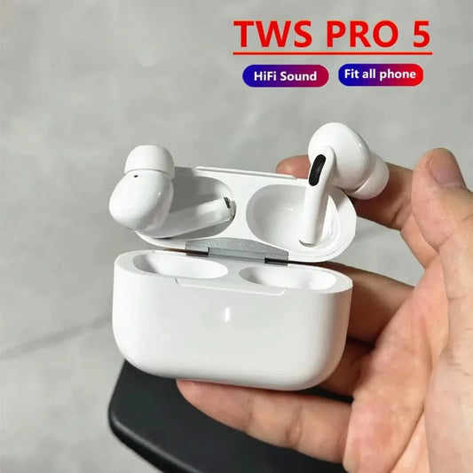 Pro 5 Wireless Bluetooth Earphones Headphones ANC Noise Reduction Earbuds HiFi Sound Low Latency for IPhone Android