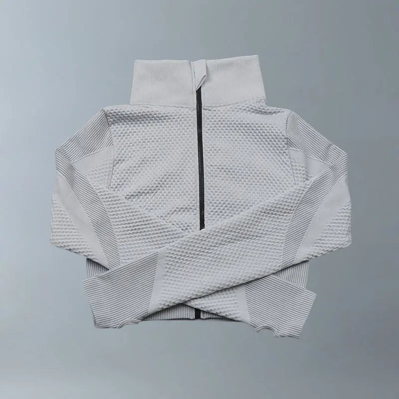 Yoga Suits Women Fitness Wear Gym Set Sports Outfits Training Exercise Workout Pants Long Sleeve Crop Top Bra Womens Tracksuits