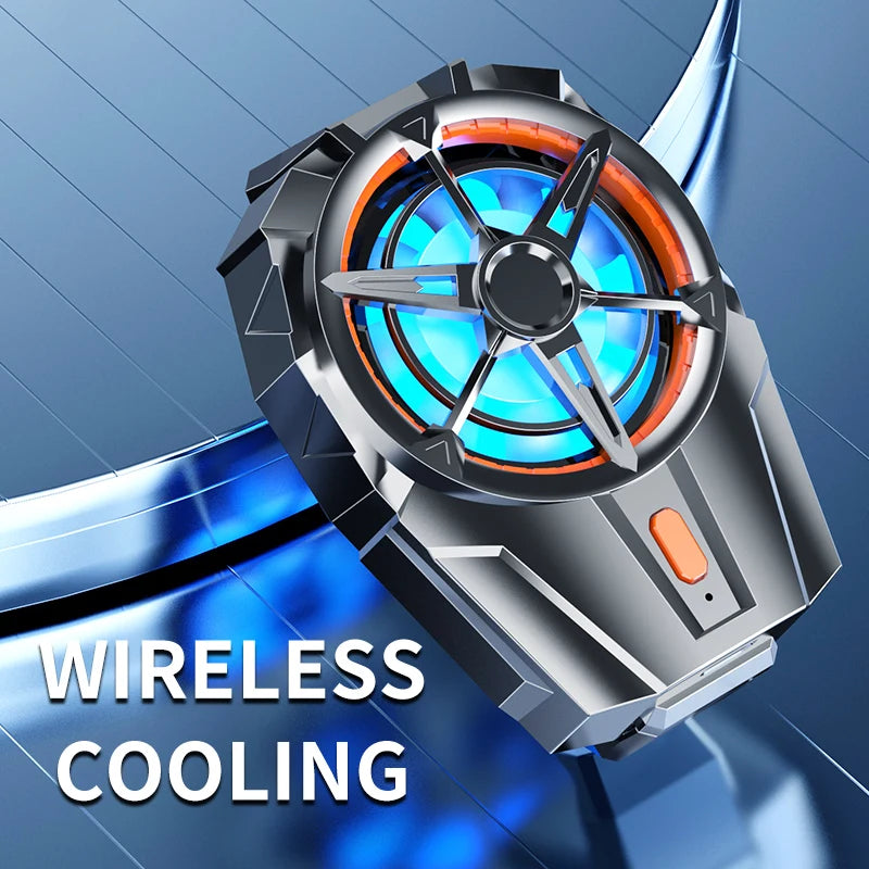 X52 Cooling Fans Mobile Phone Game Cooler USB Rechargeable Silent Cooler 3 Speed Adjustable Fans Gaming Radiator for Android IOS