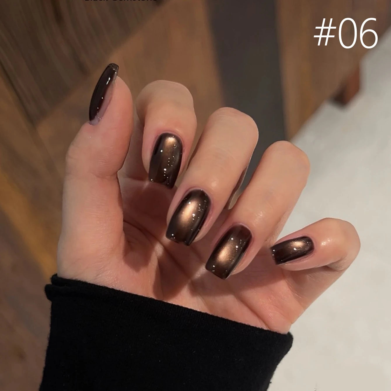 12ML 1-21pcs Autumn Nails Toe Selling Whitening Glass Bead Cat Eye Gel Nail Polish Black Nails Nail Art Grey Cat Eye Nail Glue