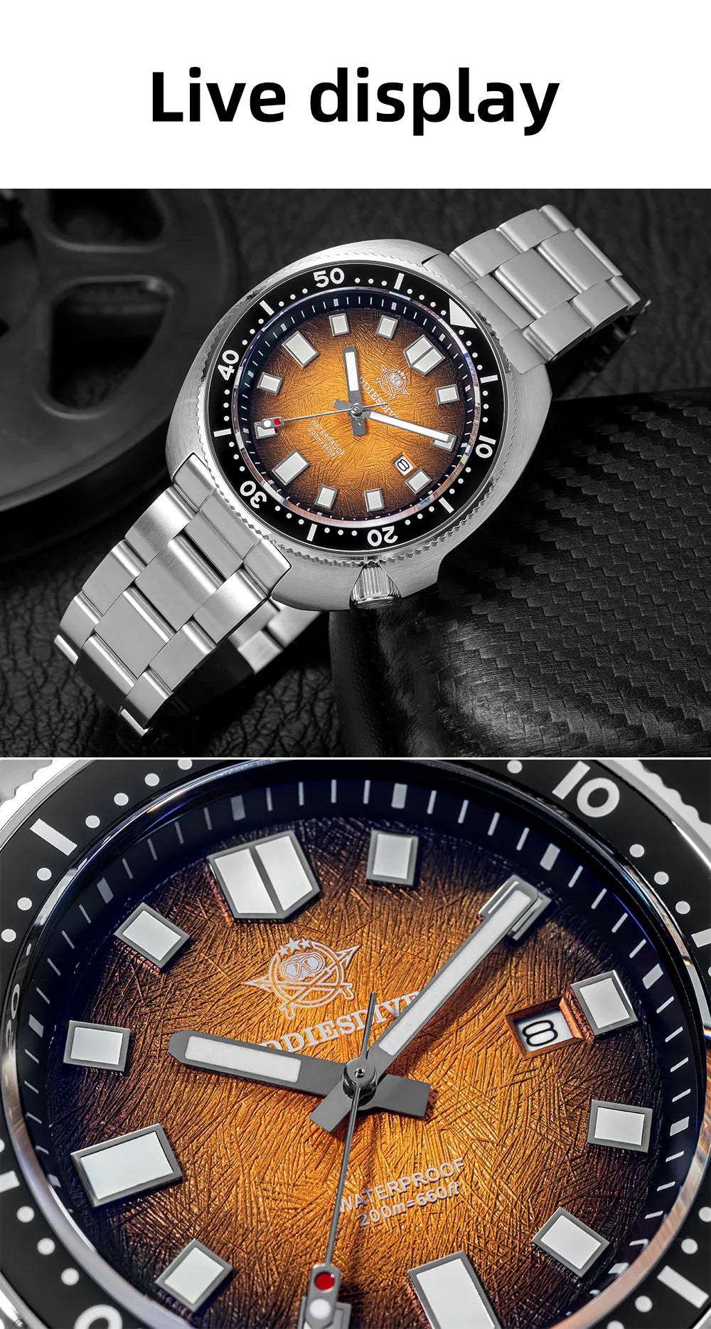 ADDIESDIVE AD2511 Watch For Men Sapphire Glass BGW9 Super Luminous 20Bar Waterproof Relogio Masculino Quartz Watch reloj hombre