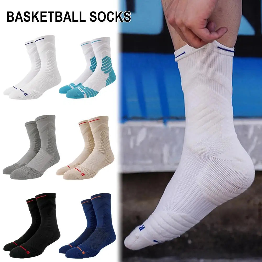 Männer Socken Kompression Strümpfe Atmungsaktiv Basketball Wicking Sport Rohr Elastische Socken Feuchtigkeit Hohe Socken Radfahren A3W3