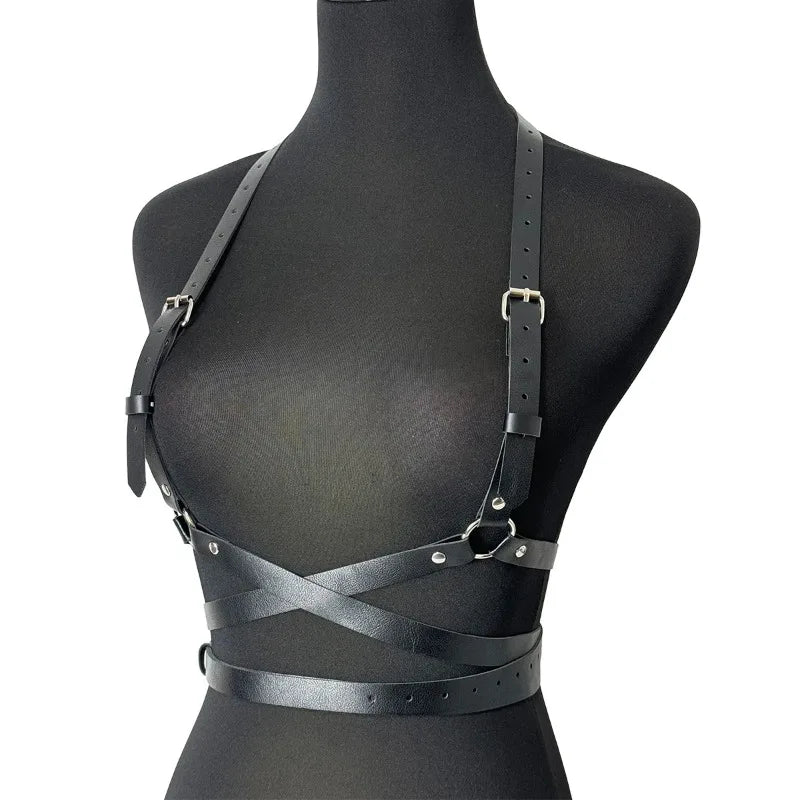 Women Punk Fashion Belt Street Style Waistband Suspenders for Women Body Harness Corset Belt Gothic