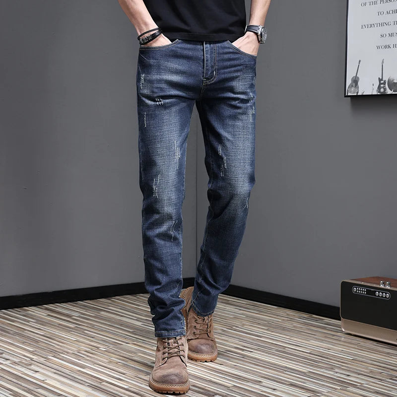2026 Men's Slim Casual Street Classic Skinny Jeans Pencil Jeans Trendyy Stretch Style Comfortable Casual Fashion Versatile